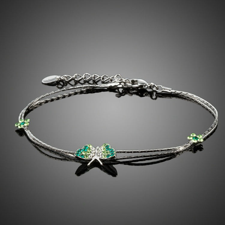 Butterfly Rhinestone Bracelet – Elegant Women’s Fashion Jewelry