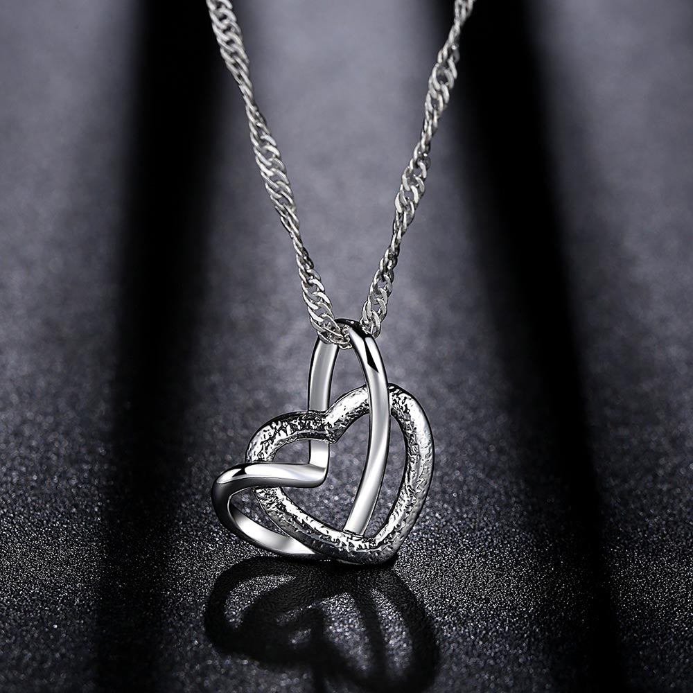 Double Heart Clavicle Necklace – Elegant Women’s Jewelry