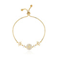 8K Gold Star Bracelet – Elegant Minimalist Women’s Jewelry