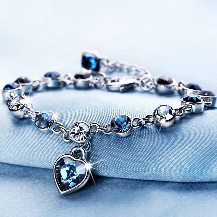 Heart of the Ocean Crystal Bracelet – Elegant Women’s Jewelry