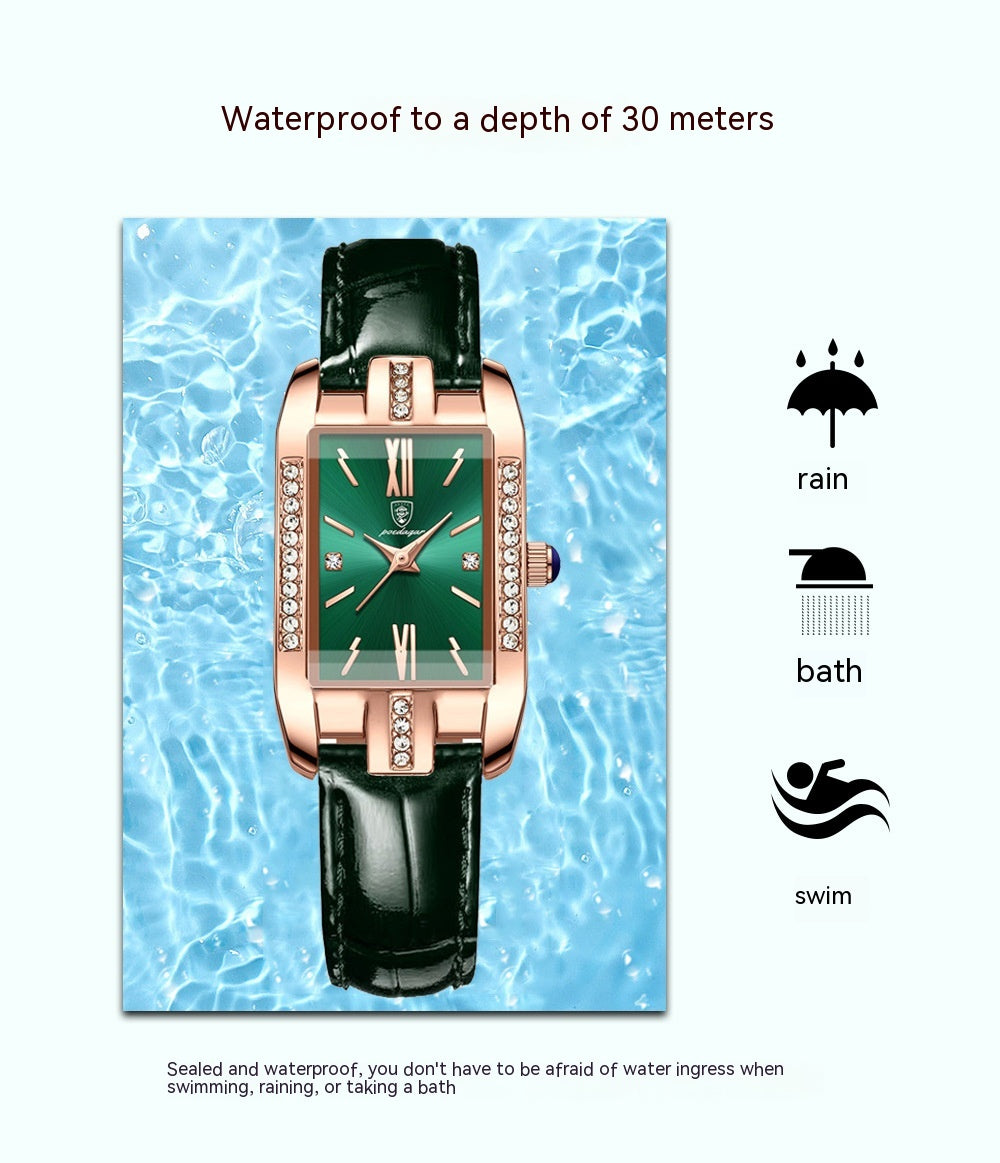 Ultra-Thin Waterproof Quartz Watch – Elegant Women’s Wristwatch
