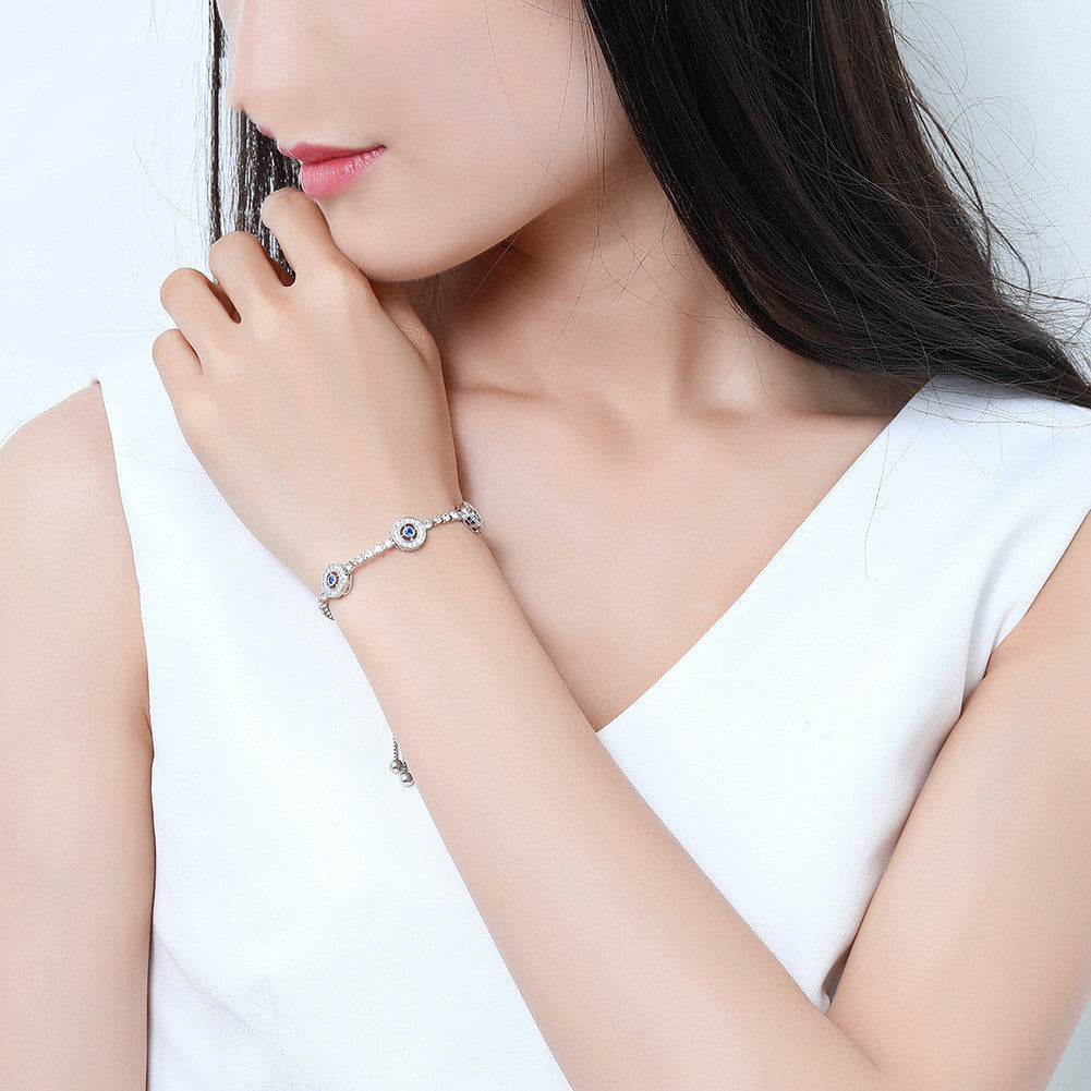 Light Luxury Zircon Bracelet – Micro-Inlaid Elegant Women’s Jewelry