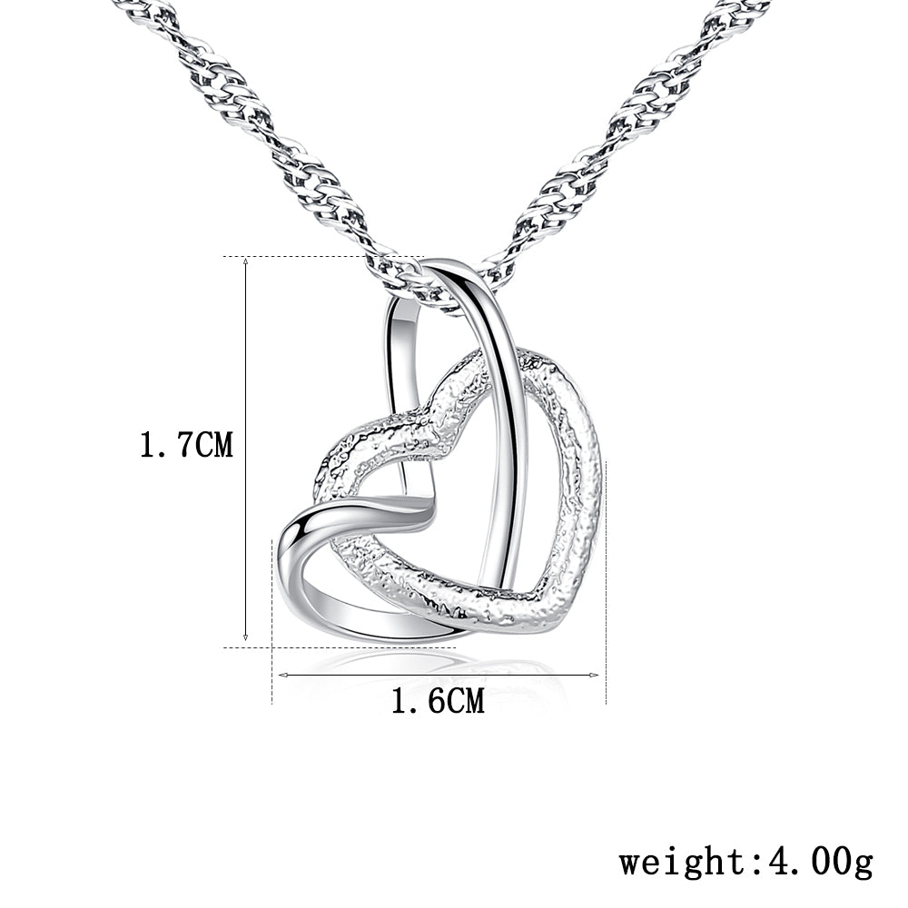 Double Heart Clavicle Necklace – Elegant Women’s Jewelry