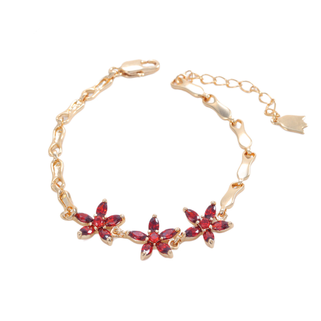 Clover Diamond Flower Bracelet – Japanese & Korean Inspired Jewelry