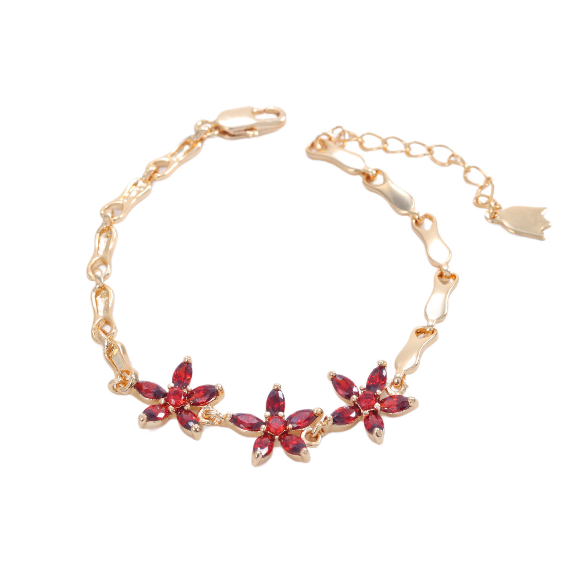 Clover Diamond Flower Bracelet – Japanese & Korean Inspired Jewelry
