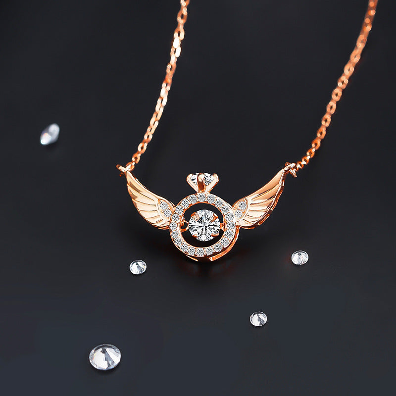 Sterling Silver S925 Beating Heart Necklace – Elegant Women’s Jewelry