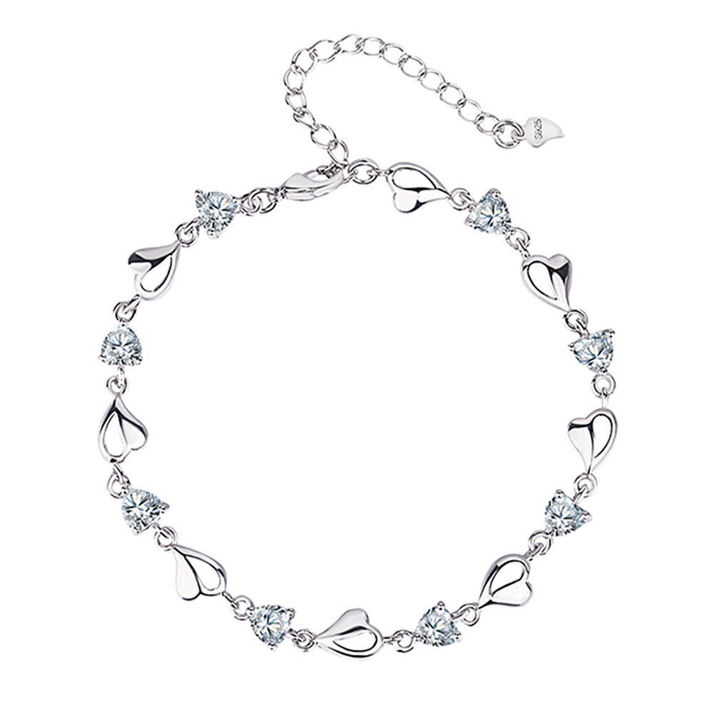 Amethyst Love Bracelet – Crystal & Zircon Women’s Jewelry