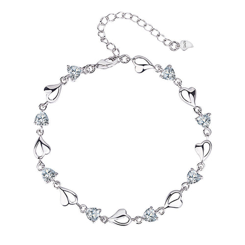 Amethyst Love Bracelet – Crystal & Zircon Women’s Jewelry