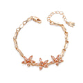 Clover Diamond Flower Bracelet – Japanese & Korean Inspired Jewelry