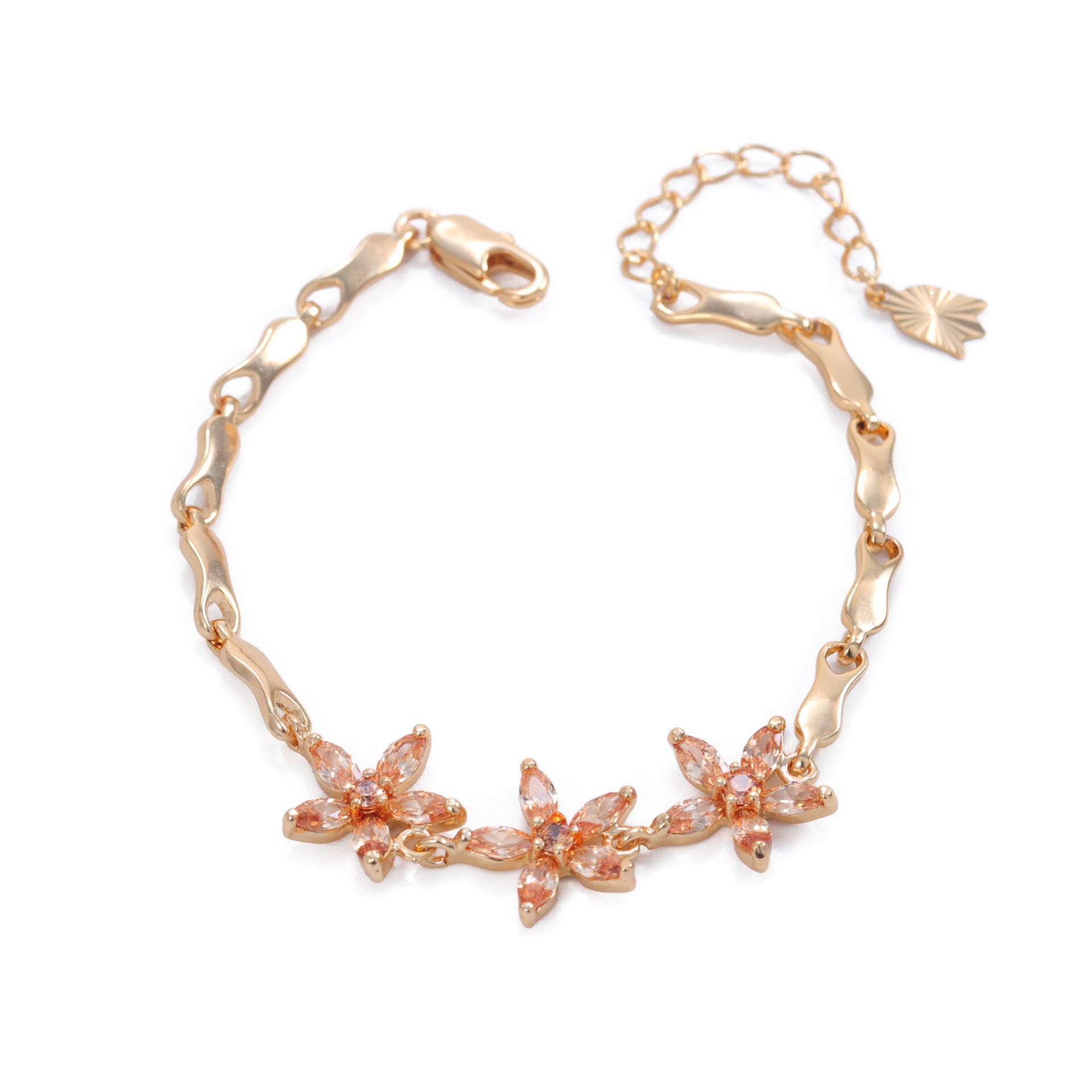 Clover Diamond Flower Bracelet – Japanese & Korean Inspired Jewelry