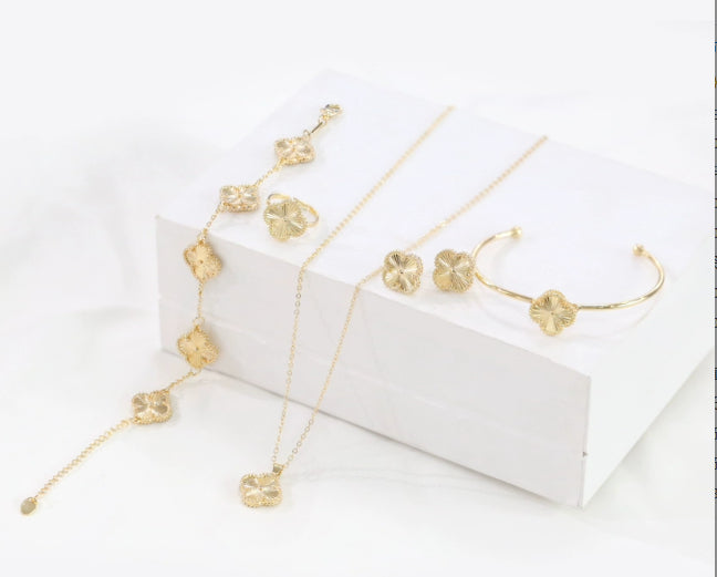 Plum Five-Piece Double-Sided Necklace Set