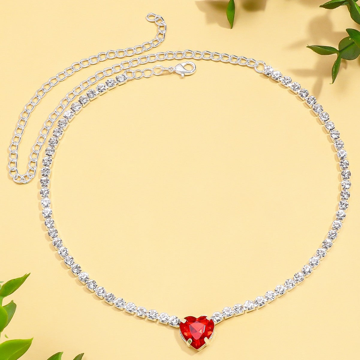 Colorful Love Collarbone Necklace – Trendy High-End Women’s Jewelry