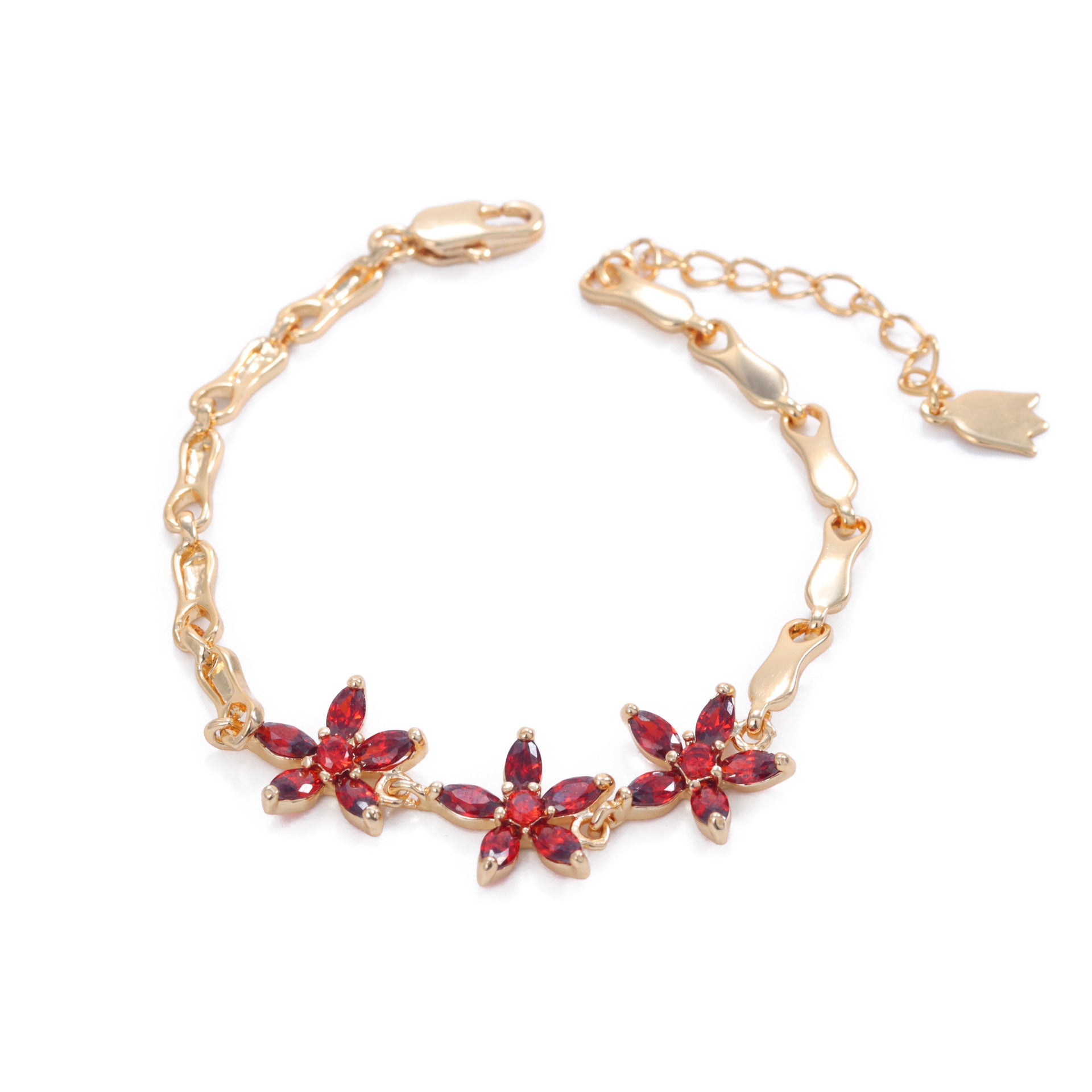 Clover Diamond Flower Bracelet – Japanese & Korean Inspired Jewelry