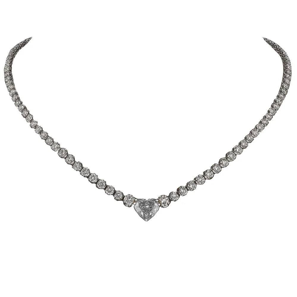 Colorful Love Collarbone Necklace – Trendy High-End Women’s Jewelry