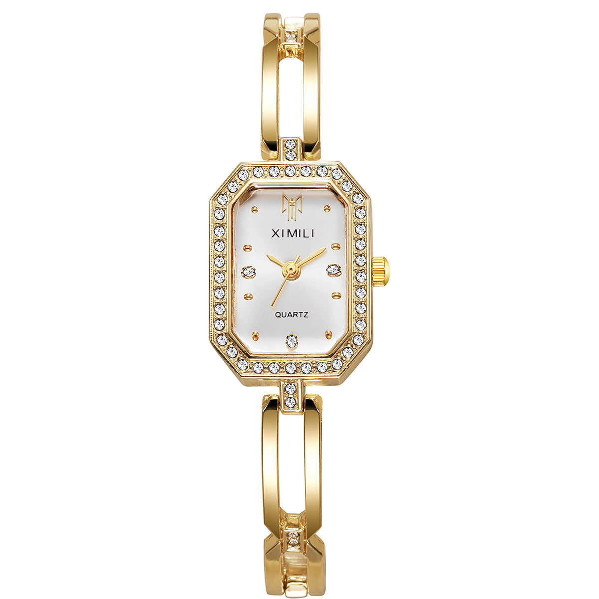 Diamond Square Bracelet Watch – Elegant Women’s Wristwatch