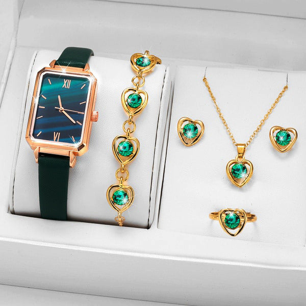 Luxury Women’s Jewelry Gift Set – Watch, Bracelet & Necklace