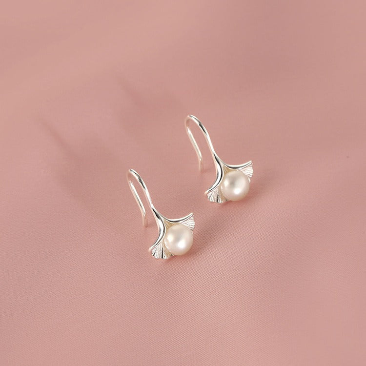 Ginkgo Leaf Ear Hooks – Elegant Women’s Earrings