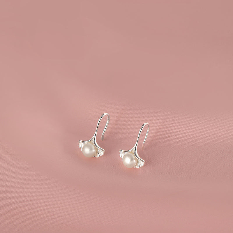 Ginkgo Leaf Ear Hooks – Elegant Women’s Earrings