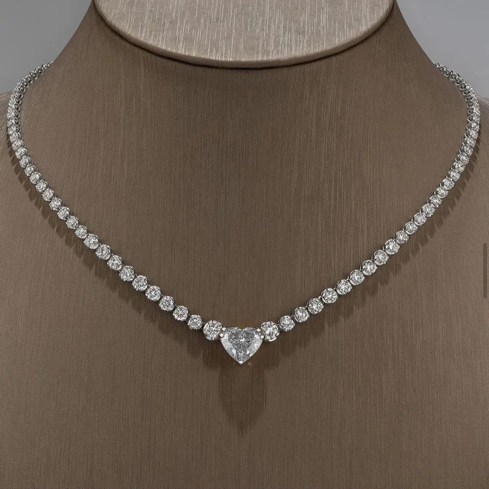 Colorful Love Collarbone Necklace – Trendy High-End Women’s Jewelry