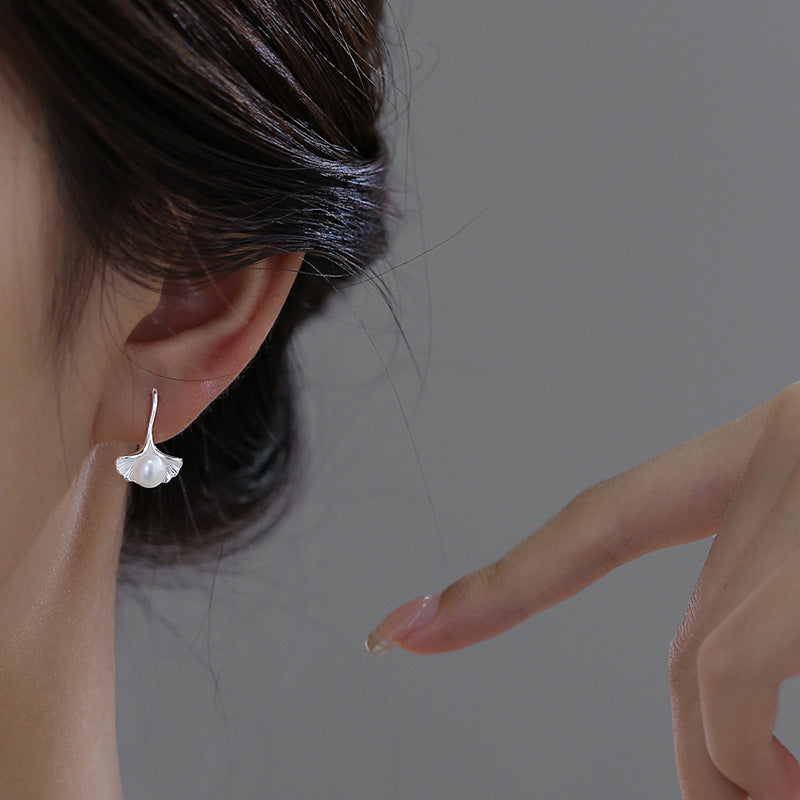 Ginkgo Leaf Ear Hooks – Elegant Women’s Earrings