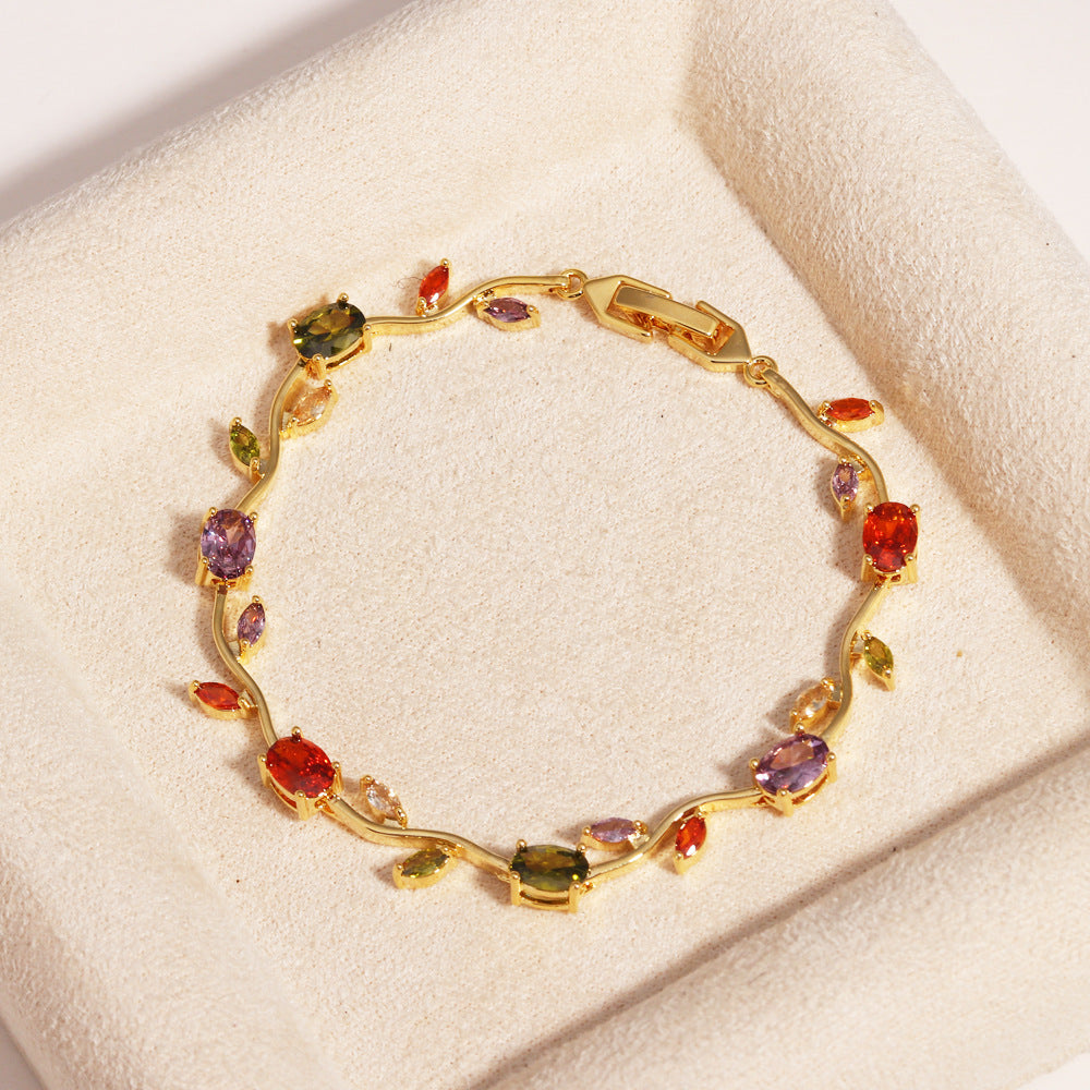 Adjustable Natural Stone Bracelet – Light Luxury Women’s Jewelry